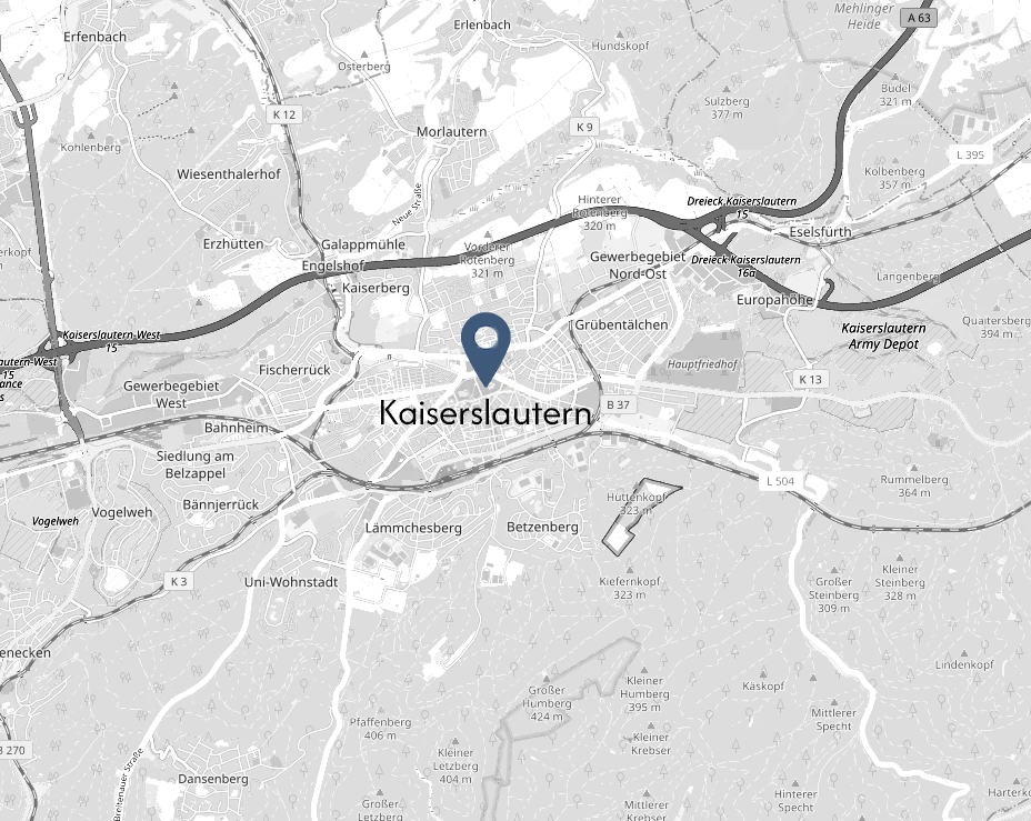 Route zum Architekturbüro Kaiserslautern planen